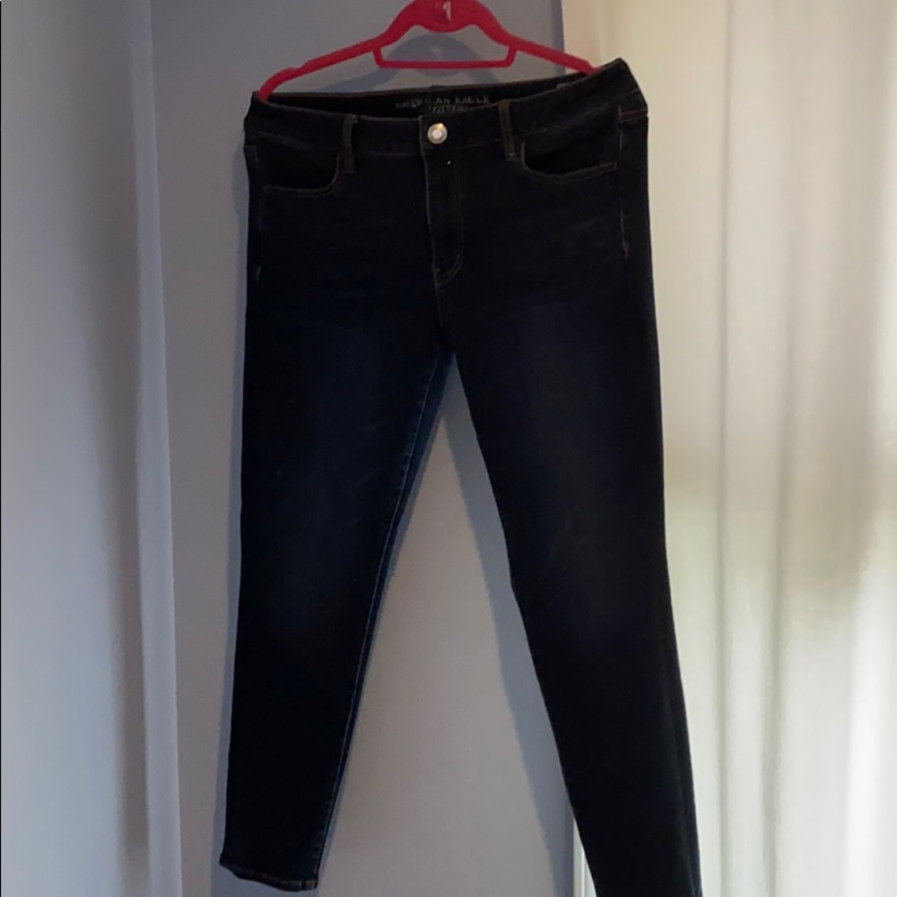 AE dark denim jeggings